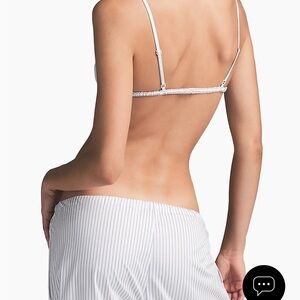 SKIMS White Striped Bra